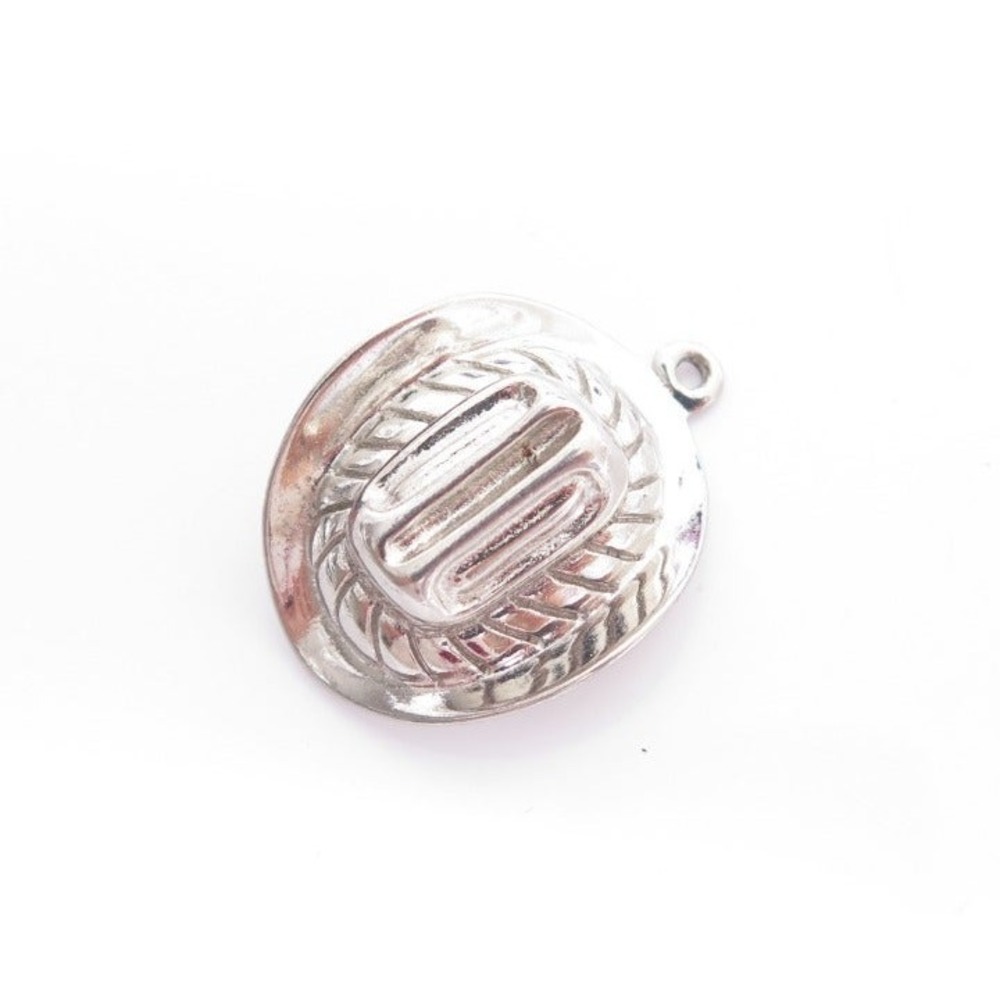 Silver plated Cowboy Hat Charm Pendant‎